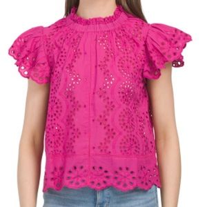 Eyelet Top, New with Tag, Size L